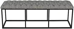 HomePop Decorative Bench, Global Print -Amazon Store 3160zN P4DL. AC 1