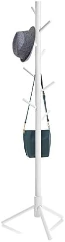 Coat Rack Freestanding Coat Rack Adjustable Wood Coat Tree With 8 Hooks Easy To Assemble Coat Hanger Stand For For Bags, Clothes, Umbrellas, Hats, In Home And Office (White)… 10 Coat Rack Freestanding Coat Rack Adjustable Wood Coat Tree With 8 Hooks Easy To Assemble Coat Hanger Stand For For Bags, Clothes, Umbrellas, Hats, In Home And Office (White)… - Image 8