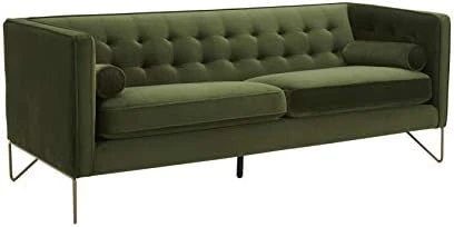 Amazon Brand – Rivet Brooke Contemporary Mid-Century Modern Tufted Leather Sofa Couch, 82"W, Cognac 9 Amazon Brand – Rivet Brooke Contemporary Mid-Century Modern Tufted Leather Sofa Couch, 82"W, Cognac - Image 7