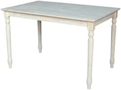 International Concepts Table Top Solid With Wood Standard Height Turned Legs, 30 By 48-Inch, Unfinished -Amazon Store 317OvxljeQL. AC