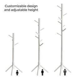 Coat Rack Freestanding Coat Rack Adjustable Wood Coat Tree With 8 Hooks Easy To Assemble Coat Hanger Stand For For Bags, Clothes, Umbrellas, Hats, In Home And Office (White)… 11 Coat Rack Freestanding Coat Rack Adjustable Wood Coat Tree With 8 Hooks Easy To Assemble Coat Hanger Stand For For Bags, Clothes, Umbrellas, Hats, In Home And Office (White)… -Amazon Store 317SdmMrIGL