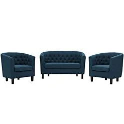 Modway Prospect Upholstered Fabric Living Room, Loveseat And Two Armchairs Set, Azure 18 Modway Prospect Upholstered Fabric Living Room, Loveseat And Two Armchairs Set, Azure -Amazon Store 317ZmTX1KDL