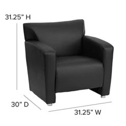 Flash Furniture HERCULES Majesty Series Black LeatherSoft Chair -Amazon Store 317gctcrh1L
