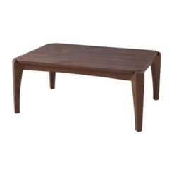 AZUMAYA KT-109 Kotatsu Heater Table, W35.5 X D23.7 X H15.0 Inches, Natural Walnut And Rubber Wood Table Material, Home And Living, Rectangle Shape With Walnut Brown Color