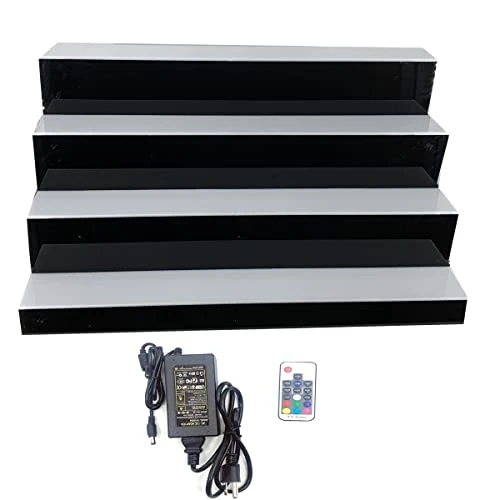 YILIKISS 31 Inch 4 Step LED Lighted Liquor Bottle Display Illuminated Bottle Shelf Home Commercial Bar Shelf Light Changing Shelves With Remote Control,Multiple Colors LED Bar Shelves For Liquor 6 YILIKISS 31 Inch 4 Step LED Lighted Liquor Bottle Display Illuminated Bottle Shelf Home Commercial Bar Shelf Light Changing Shelves With Remote Control,Multiple Colors LED Bar Shelves For Liquor - Image 4