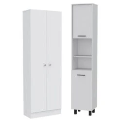 Home Square 2-Piece Set With Storage Pantry Cabinet & Pantry Cabinet