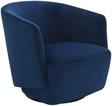 Amazon Brand - Rivet Coen Modern Velvet Upholstered Accent Swivel Chair, 30"W, Ink Blue 9 Amazon Brand - Rivet Coen Modern Velvet Upholstered Accent Swivel Chair, 30"W, Ink Blue - Image 7