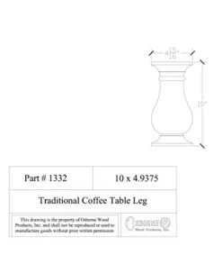 House Of Wood Coffee Table Legs In Knotty Pine (Set Of 4) -Amazon Store 318VCw7Jt2L