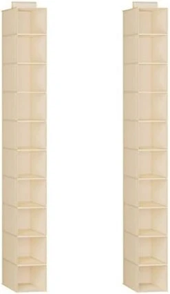 YOUDENOVA Hanging Shoe Organizer For Closet, 10-Shelf Closet Shoe Organizers, Hanging Shoe Rack, Grey -Amazon Store 318sdr6s4VL. AC