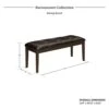 Lexicon Baronscourt Dining Bench, Dark Cherry -Amazon Store 318szxZTYkL