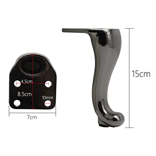 4Pcs Aluminum Alloy Foot For Sofa TV Stand Bathroom Cabinet Dresser Coffee Table 15cm Kaihangwang (Color : 4pcs-red-15cm) 5 4Pcs Aluminum Alloy Foot For Sofa TV Stand Bathroom Cabinet Dresser Coffee Table 15cm Kaihangwang (Color : 4pcs-red-15cm) - Image 3