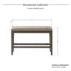 Lexicon Baronscourt Counter Height Bench, Dark Brown 2 Lexicon Baronscourt Counter Height Bench, Dark Brown -Amazon Store 319R7dx3x1L