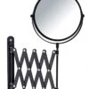 Wenko Cosmetics Exclusive Telescopic Wall Mirror With 3X Mirror Surface Diameter 16 Cm 300% Magnification, Metal, Black, 6350 X 219 X 37.38.5 Cm -Amazon Store 319VAKqcMQL