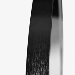 SHIGAKEN 19.7" Small Round Mirror, Brushed Metal Frame, Wall-Mounted Mirror, Wall Decor, For Bedroom, Bathroom, Living Room, Entryway, Aluminum Alloy -Black -Amazon Store 319WFYwpi5L