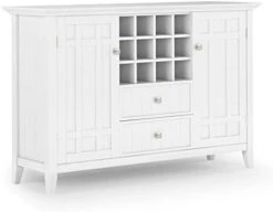 SIMPLIHOME Bedford SOLID WOOD 54 Inch Wide Rustic Sideboard Buffet And Winerack In White With Storage, 2 Drawers And 2 Shelves, For The Living Room, Rustic 18 SIMPLIHOME Bedford SOLID WOOD 54 Inch Wide Rustic Sideboard Buffet And Winerack In White With Storage, 2 Drawers And 2 Shelves, For The Living Room, Rustic -Amazon Store 31AC8mtN3WL. AC