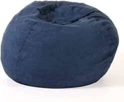 Great Deal Furniture Selena Traditional 5 Foot Suede Bean Bag (Cover Only), Midnight Blue 18 Great Deal Furniture Selena Traditional 5 Foot Suede Bean Bag (Cover Only), Midnight Blue -Amazon Store 31AgS3d5UPL. AC