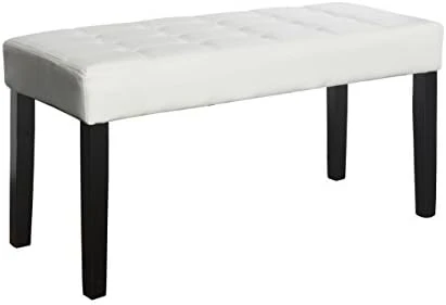 CorLiving California 24 Panel Bench In Black Leatherette, Black 7 CorLiving California 24 Panel Bench In Black Leatherette, Black - Image 5