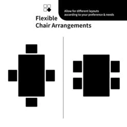 Giantex 5 Pcs Dining Table Set For 4, Modern Glass Tabletop Kitchen Table And Chairs, Rectangular Metal Frame Table With Leather Padded 4 Seats For Small Spaces Apartment -Amazon Store 31Alk3ihoyL