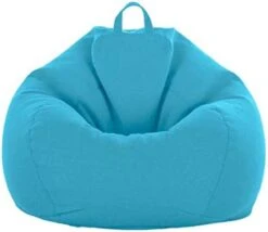 WAQIA Stuffed Animal Storage Bean Bag Chair Cover (No Filler) - Stuffable Zipper Beanbag Cover-Cotton Linen Memory Foam Beanbag Replacement Cover For Adults And Kids Without Filling -Amazon Store 31AqCZxNuVL. AC