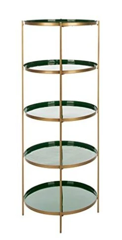 Safavieh Home Tia Contemporary Hunter Green And Brass Round 5-tier Etagere 13 Safavieh Home Tia Contemporary Hunter Green And Brass Round 5-tier Etagere -Amazon Store 31BGsihnshL