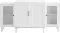 Walker Edison 4-Door Tiered Modern-Sideboard-Buffet Stand For Storage, 62, Black -Amazon Store 31BRMqcHFTL. AC