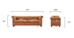POLY & BARK Lyon Sofa In Full-Grain Pure-Aniline Italian Leather, Cognac Tan 10 POLY & BARK Lyon Sofa In Full-Grain Pure-Aniline Italian Leather, Cognac Tan -Amazon Store 31BYiJbvJkL