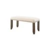 BOWERY HILL Bench In Smokey Walnut And Cream 1 BOWERY HILL Bench In Smokey Walnut And Cream -Amazon Store 31BjTY1tCJL