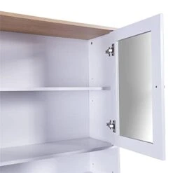 TURRIDU Pantry Storage Cabinet, 70.9" Freestanding Tall Storage Cabinet With Glass Doors, A Large Drawer And Adjustable Shelves, Multifunctional Buffet Sideboard For Living Room Dining Room, White 13 TURRIDU Pantry Storage Cabinet, 70.9" Freestanding Tall Storage Cabinet With Glass Doors, A Large Drawer And Adjustable Shelves, Multifunctional Buffet Sideboard For Living Room Dining Room, White -Amazon Store 31BoXTG5NrL