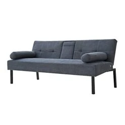 Panana Futon Sofa Bed Linen Fabric Upholstered Modern Convertible Folding Futon Sofa Bed Daybed Guest Bed, 5 Angles Adjustable, 2 Cup-Holders (Grey) 15 Panana Futon Sofa Bed Linen Fabric Upholstered Modern Convertible Folding Futon Sofa Bed Daybed Guest Bed, 5 Angles Adjustable, 2 Cup-Holders (Grey) -Amazon Store 31BtUfmf43L