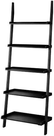 Furniture Of America Klaudalie 5-Tier Ladder Style Bookshelf, Cherry 5 Furniture Of America Klaudalie 5-Tier Ladder Style Bookshelf, Cherry - Image 3
