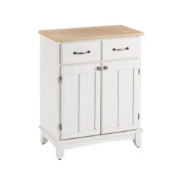 Buffet Of Buffets White With Wood Top By Home Styles
