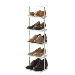 Yamazaki Home Shoe Rack, Tall, White