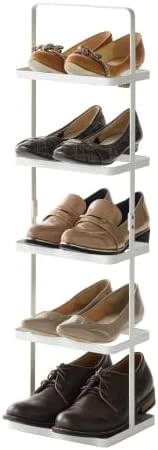 Yamazaki Home Shoe Rack, Tall, White 16 Yamazaki Home Shoe Rack, Tall, White - Image 14