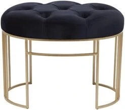 Deco 79 Metal Bench With Velvet Seat, 39" X 16" X 18", White 22 Deco 79 Metal Bench With Velvet Seat, 39" X 16" X 18", White -Amazon Store 31E3SKLQ1L. AC