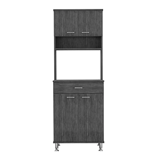 Helis 60 Pantry Cabinet - Smoky Oak 3 Helis 60 Pantry Cabinet - Smoky Oak