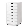DEVAISE 7-Drawer Chest, Wood Storage Dresser Cabinet With Wheels, White -Amazon Store 31EDyR1CHZL