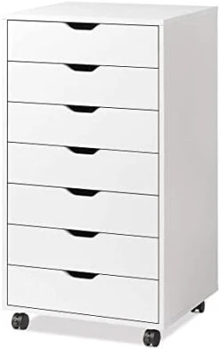 DEVAISE 7-Drawer Chest, Wood Storage Dresser Cabinet With Wheels, White 15 DEVAISE 7-Drawer Chest, Wood Storage Dresser Cabinet With Wheels, White -Amazon Store 31EDyR1CHZL. AC
