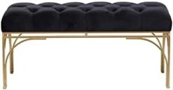 Deco 79 Metal Bench With Velvet Seat, 39" X 16" X 18", White 23 Deco 79 Metal Bench With Velvet Seat, 39" X 16" X 18", White -Amazon Store 31EN7emFJZL. AC