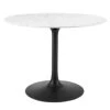 Modway Lippa Mid-Century Modern 40" Round Artificial Marble Dining Table In Black White 1 Modway Lippa Mid-Century Modern 40" Round Artificial Marble Dining Table In Black White -Amazon Store 31ER5gjFI9L
