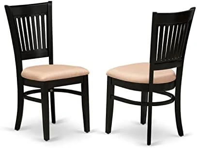 East West Furniture VAC-Oak-C Dining Chairs, Upholstered Seat & Modern NFT T Dining Room Table Rectangular Tabletop And 53.5 X 31.5 X 29-Oak Finish 9 East West Furniture VAC-Oak-C Dining Chairs, Upholstered Seat & Modern NFT T Dining Room Table Rectangular Tabletop And 53.5 X 31.5 X 29-Oak Finish - Image 7