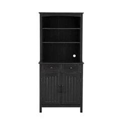 Home Source Jill Zarin Black China Cabinet With Wood Doors -Amazon Store 31EnvTSrrvL