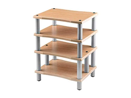 Monolith 4 Tier Audio Stand XL - Maple, Open Air Design, Each Shelf Supports Up To 75 Lbs, Perfect Way To Organize AV Components 3 Monolith 4 Tier Audio Stand XL - Maple, Open Air Design, Each Shelf Supports Up To 75 Lbs, Perfect Way To Organize AV Components