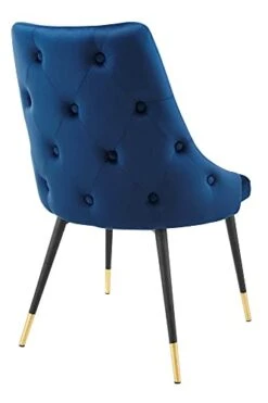 Modway Adorn Tufted Performance Velvet Dining Side Chair, Navy 25D X 22W X 34H Inch -Amazon Store 31EzpQW7M0S