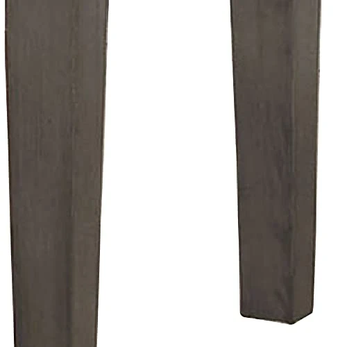 GENERIC Rectangular Fabric Bench With Wooden Tapered Legs Charcoal Gray Grey Solid Modern Contemporary Wood Antique 5 GENERIC Rectangular Fabric Bench With Wooden Tapered Legs Charcoal Gray Grey Solid Modern Contemporary Wood Antique - Image 3