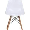 GIA Contemporary Armless Dining Chair, Qty Of 1, White Seat With Wood Legs -Amazon Store 31FsFilTWrL