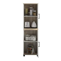 UFOM 2 Door Kitchen Pantry Cabinet, White -Amazon Store 31FwGBX4hPL