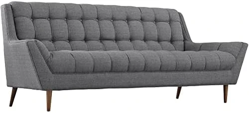 Modway Response Upholstered Fabric, Sofa, Beige 6 Modway Response Upholstered Fabric, Sofa, Beige - Image 4