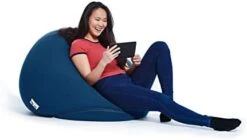 Yogibo Pod X Small Bean Bag For Teens, Adults, Plush, Soft, Single Beanbag Chair, Measures 3'x3', Blue -Amazon Store 31GGcnE2oCL. AC