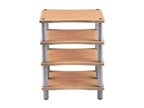 Monolith 4 Tier Audio Stand XL - Maple, Open Air Design, Each Shelf Supports Up To 75 Lbs, Perfect Way To Organize AV Components 5 Monolith 4 Tier Audio Stand XL - Maple, Open Air Design, Each Shelf Supports Up To 75 Lbs, Perfect Way To Organize AV Components - Image 3