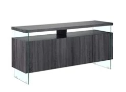 Best Quality Furniture AC28-A Cabinet, Walnut